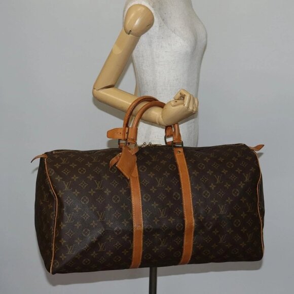 Louis Vuitton Handbags - LOUIS VUITTON Monogram Keepall 55 Boston Bag M41424 LV Auth 145141